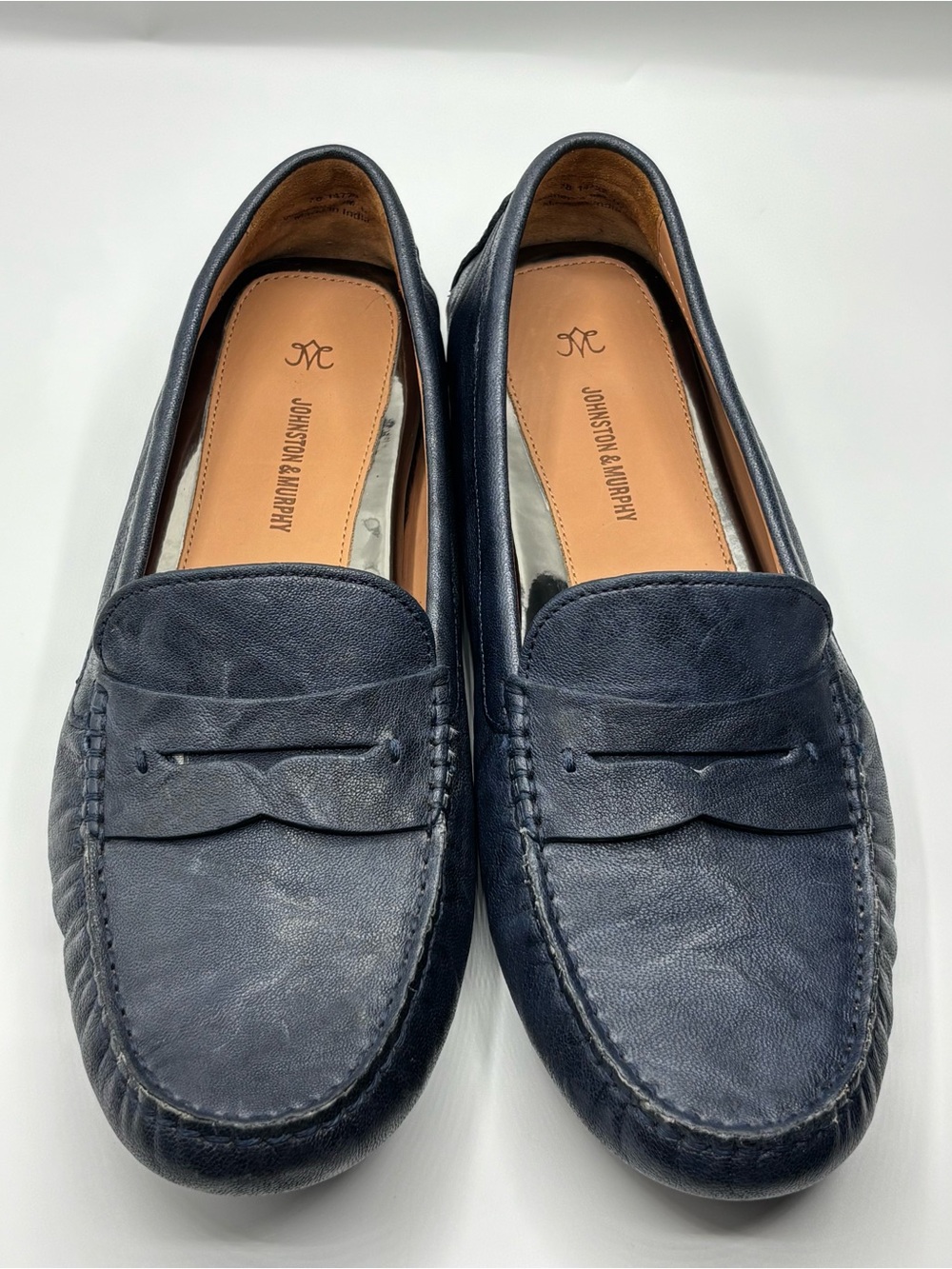 Johnston & Murphy Maggie Navy Penny Loafer Flats Women’s 9M - Picture 3 of 10